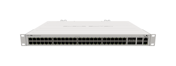 Switch Mikrotik, Cloud Router CRS354-48G-4S+2Q+RM, 48x porturi Gigabit, 4x porturi SFP+, 2x Porturi QSFP+, Surse Redundante, Dual boot, RouterOS sau SwitchOS