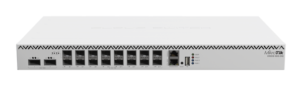 Switch Mikrotik, Cloud Router CRS518-16XS-2XQ-RM, 16x porturi SFP28 25Gbps, 2x Port QSFP28 100Gbps, carcasa 1U rackmount, Dual boot, RouterOS sau SwitchOS