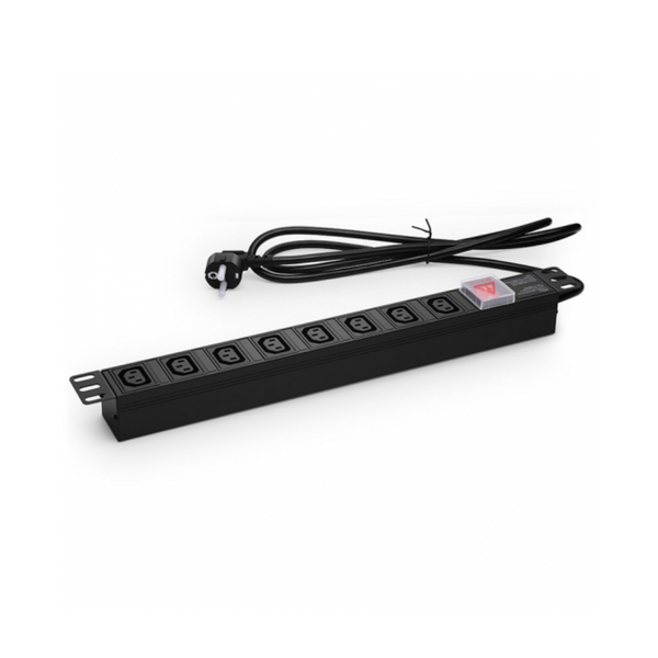 PDU, FS, 5A/250V Basic, 8 Iesiri IEC320, Conector Intrare Sucho, comutator on/off, Lungime Cablu 2m, 1U Rack-Mount